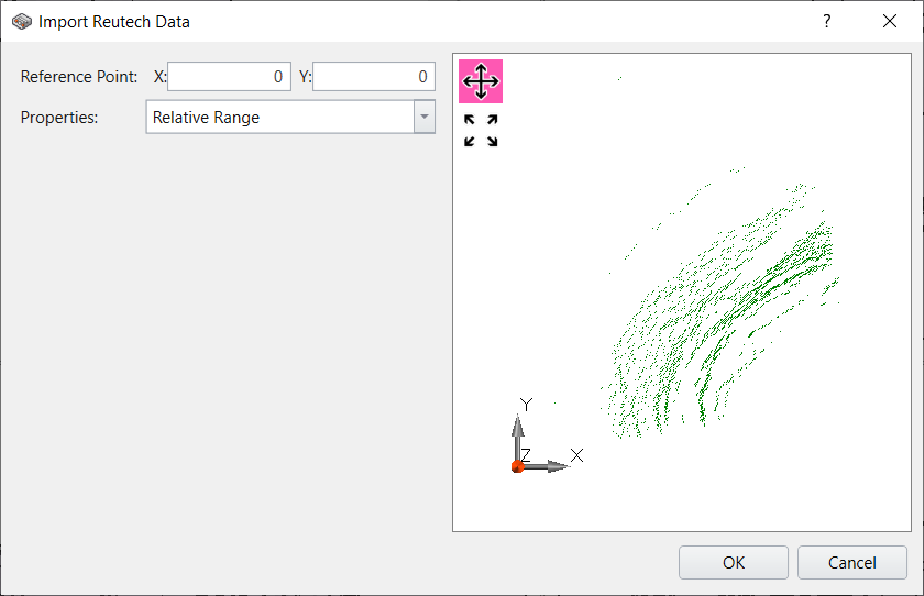 Import Reutech Data dialog