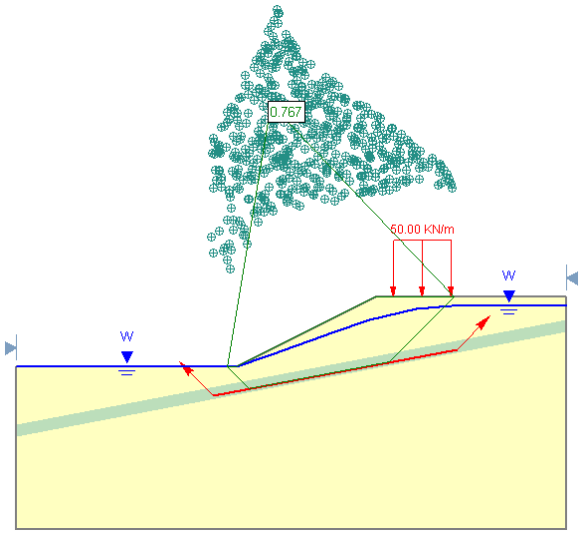 Shapes of Slip Surfaces, Internal Stability, Online Help