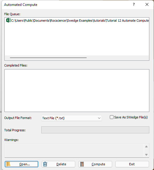 File Queue list box