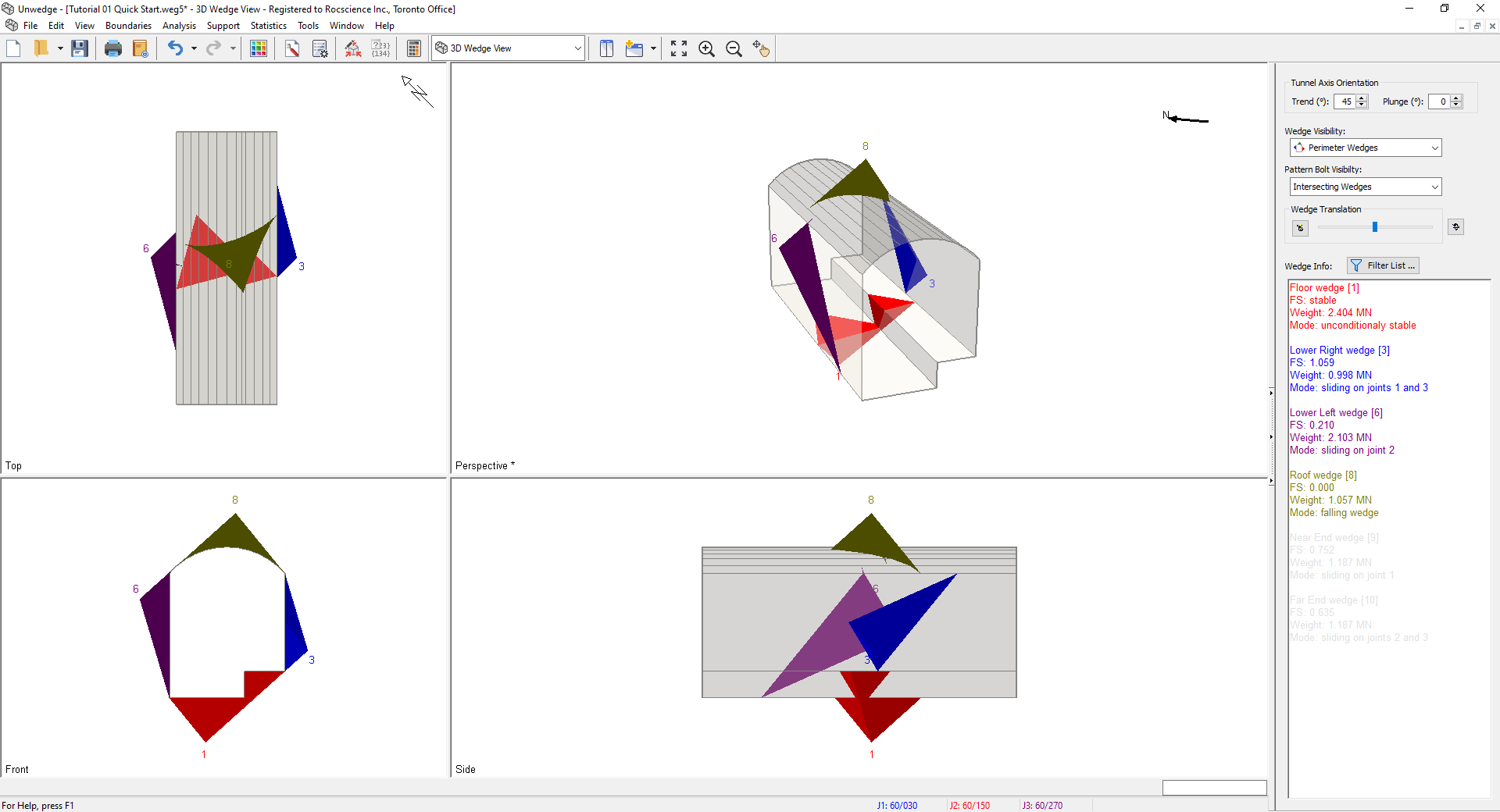 3D Wedge Model View