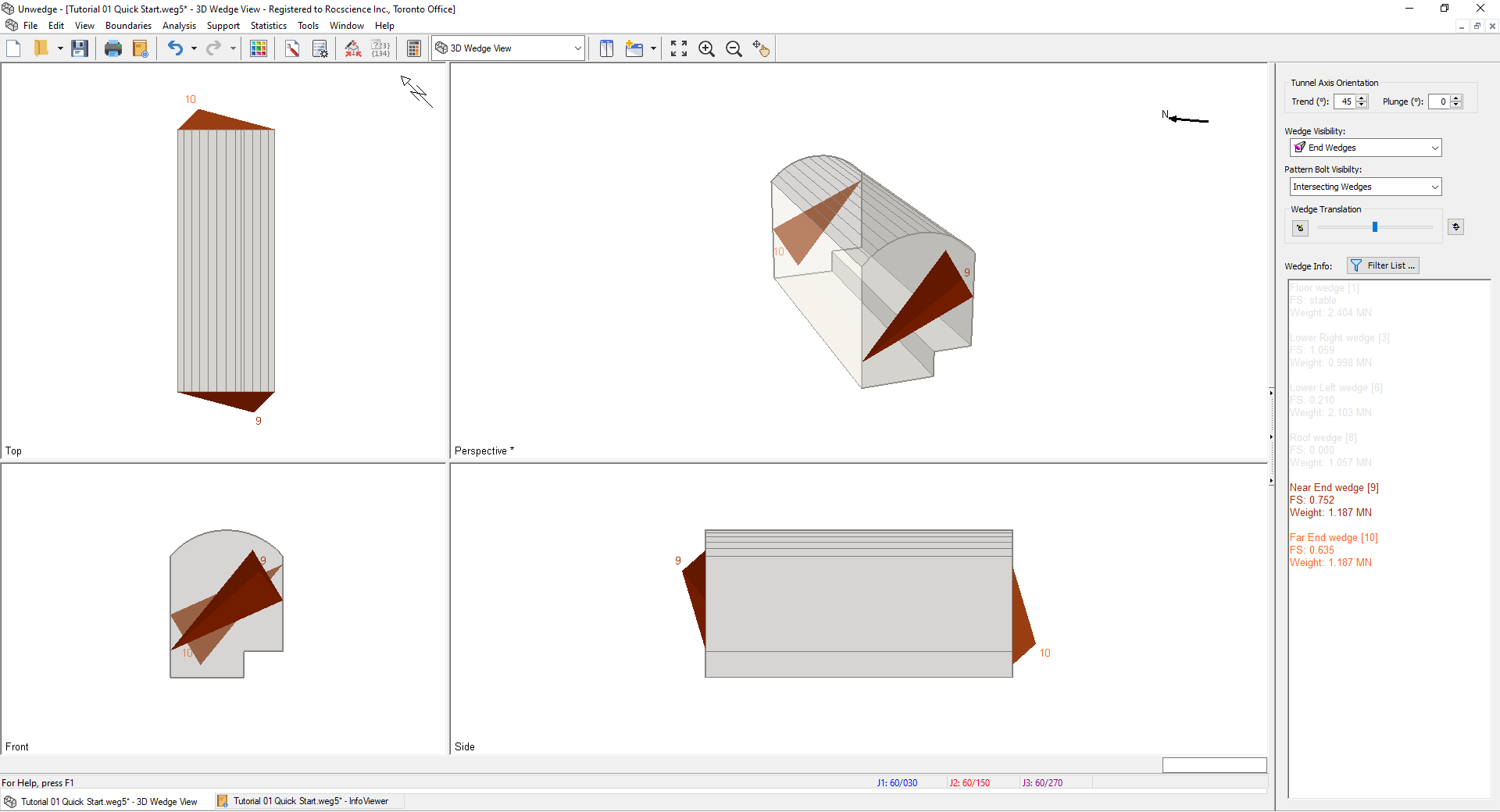 3D Wedge Model View