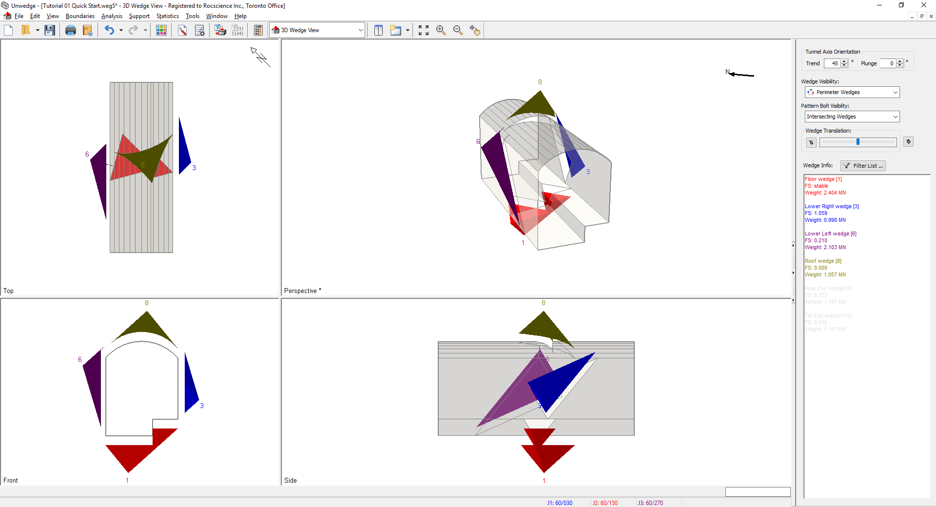 3D Wedge Model View