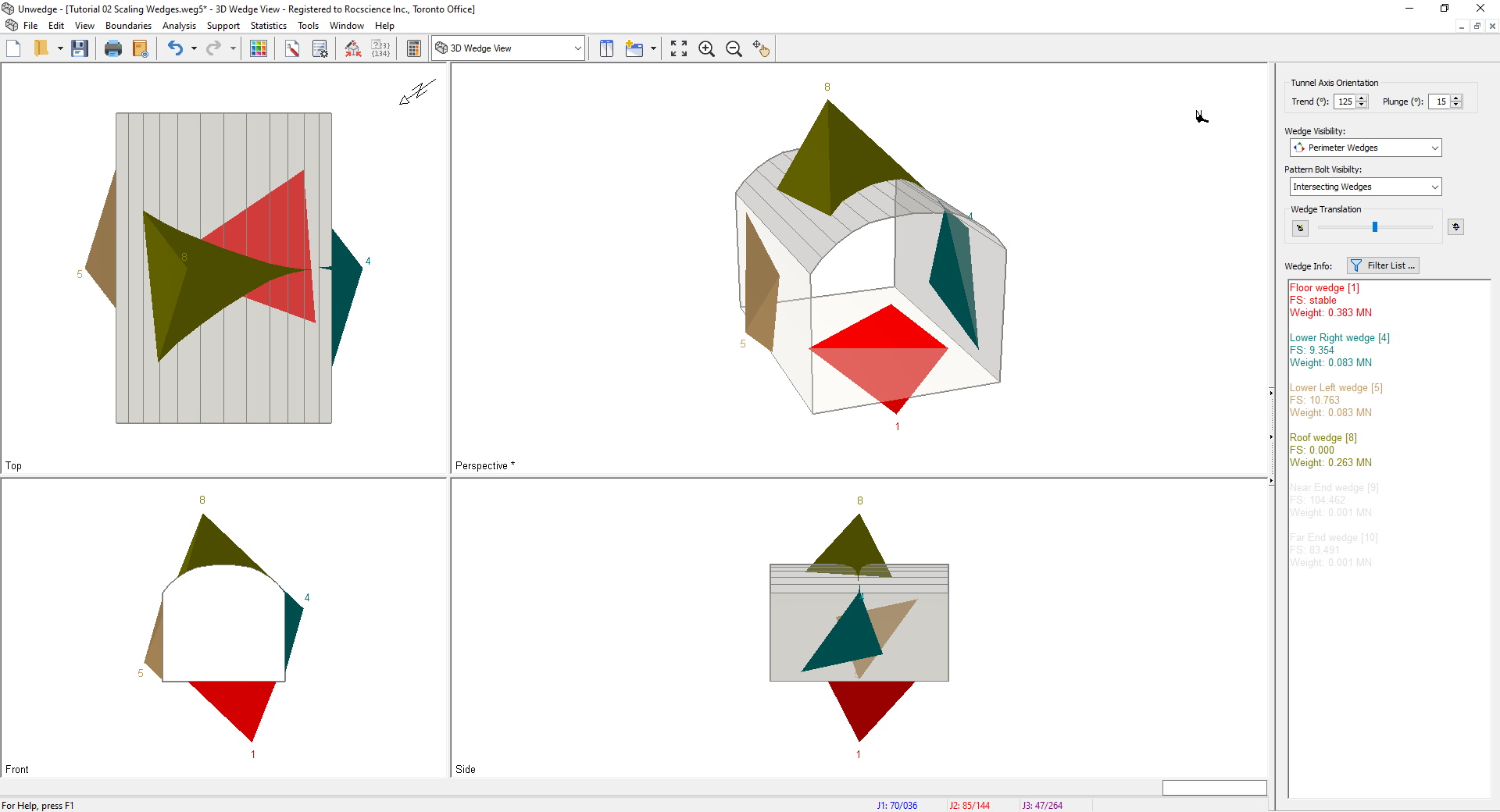 3D Wedge Model View