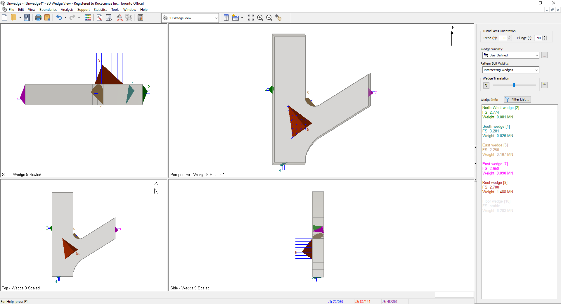 3D Wedge Model View