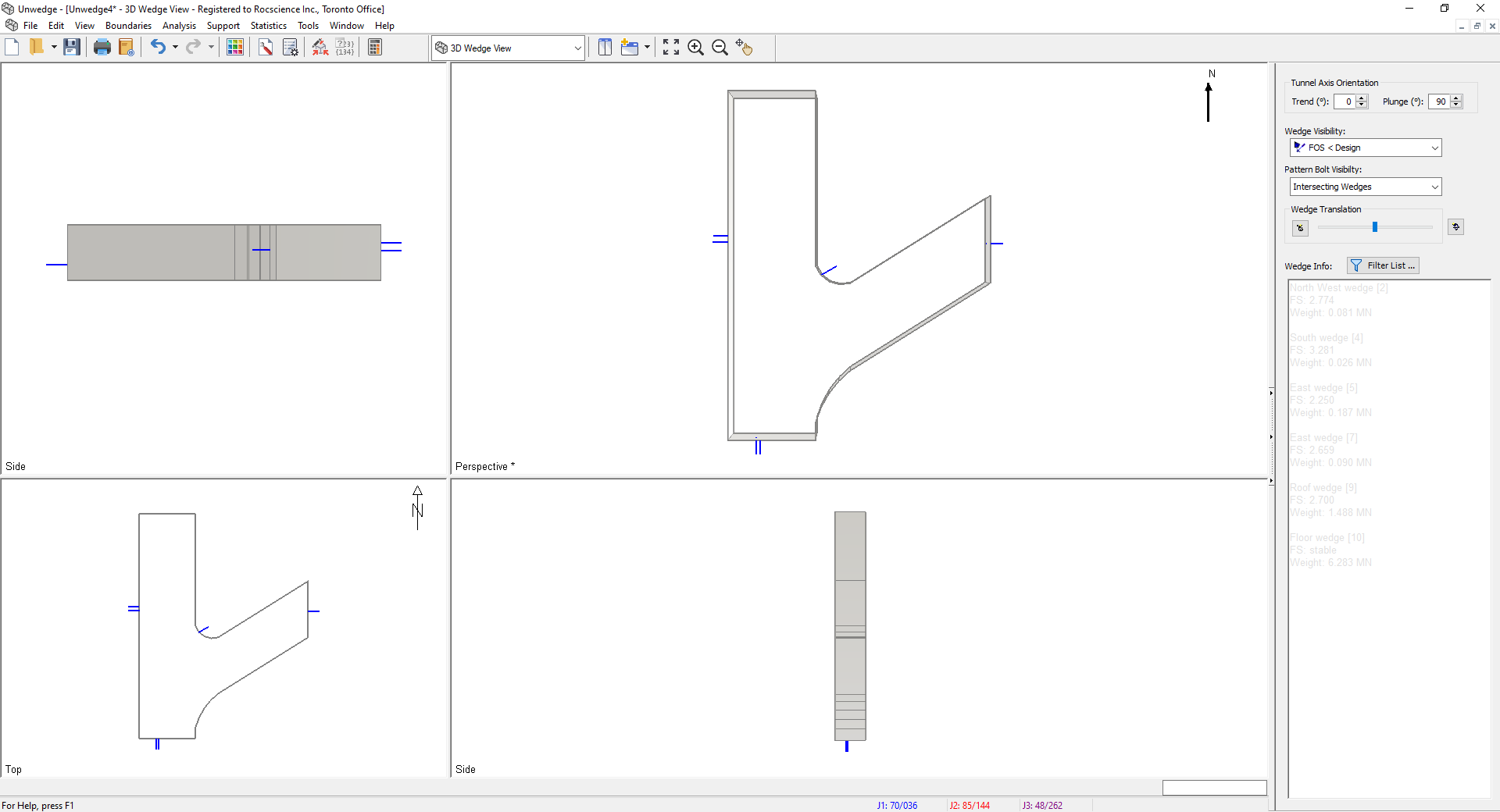 3D Wedge Model View