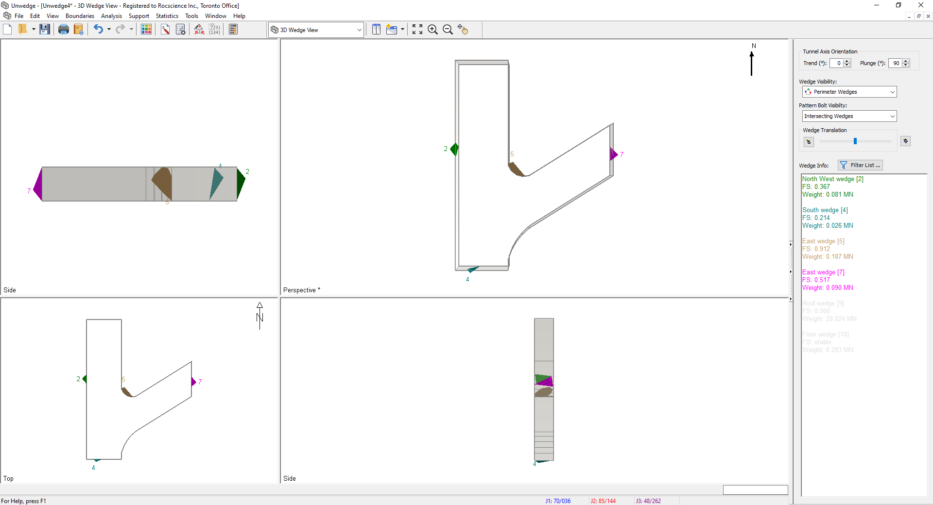 3D Wedge Model View